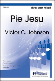 Pie Jesu Three-Part Mixed choral sheet music cover Thumbnail